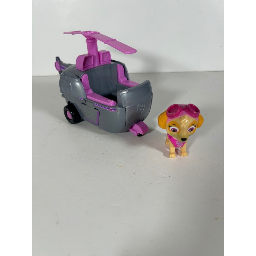 Paw Patrol Skye Transforming Helicopter Vehicle with Skye Figure Grey Pink